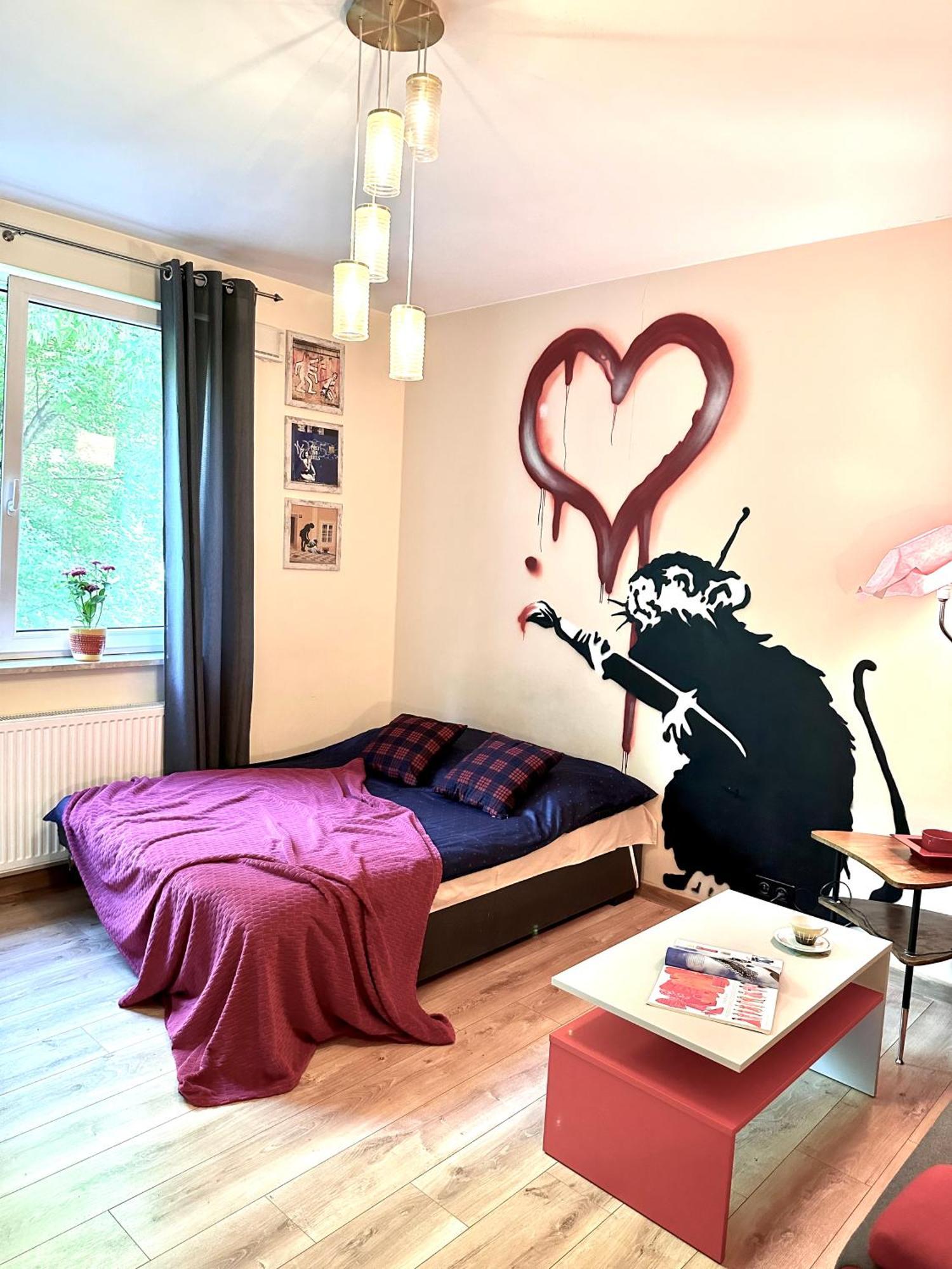 Ferienwohnung "Banksy" Art Warschau Exterior foto