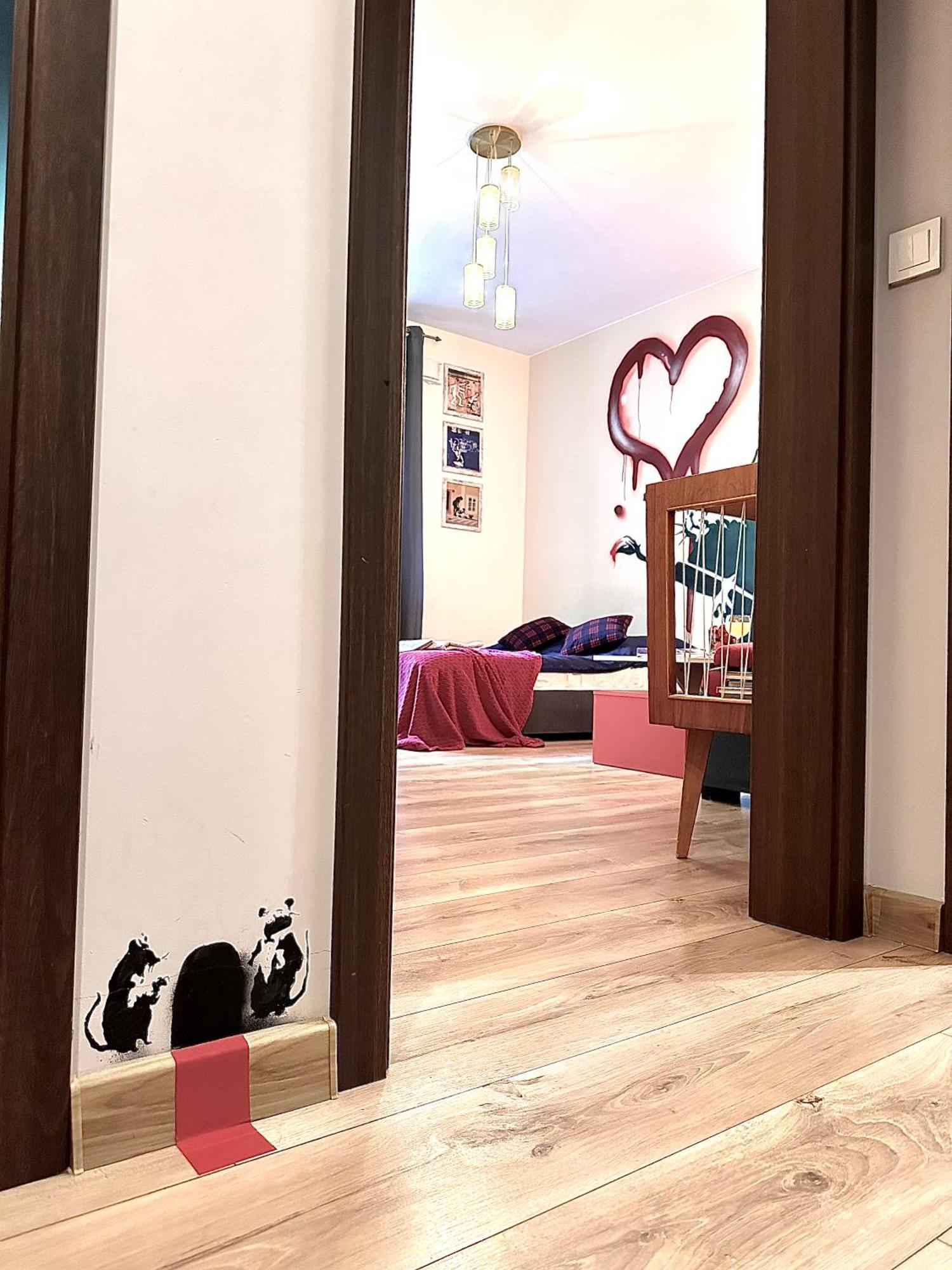 Ferienwohnung "Banksy" Art Warschau Exterior foto